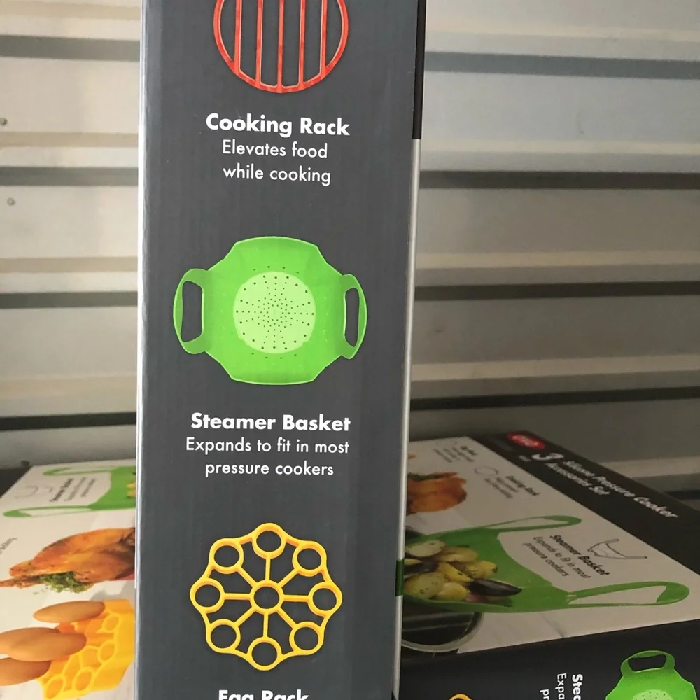 Oxo 3 piece pressure cooker accessories set-New